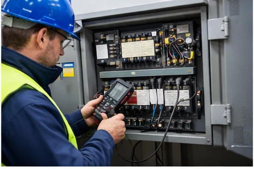 Emelőgép elektromos rendszerének műszeres vizsgálata